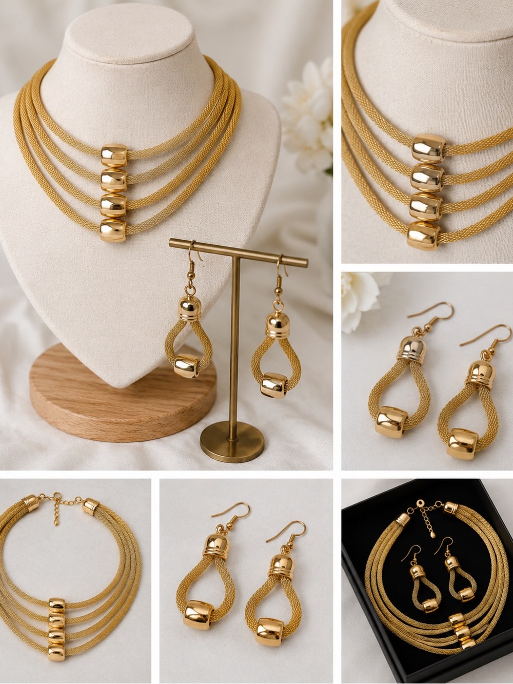 Matching Earrings Set | Elegant Statement Jewelry Set